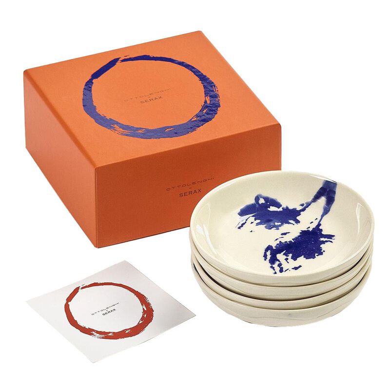 Ottolenghi Feast Dish S White Artichoke Blue Set Of 4 image number 0